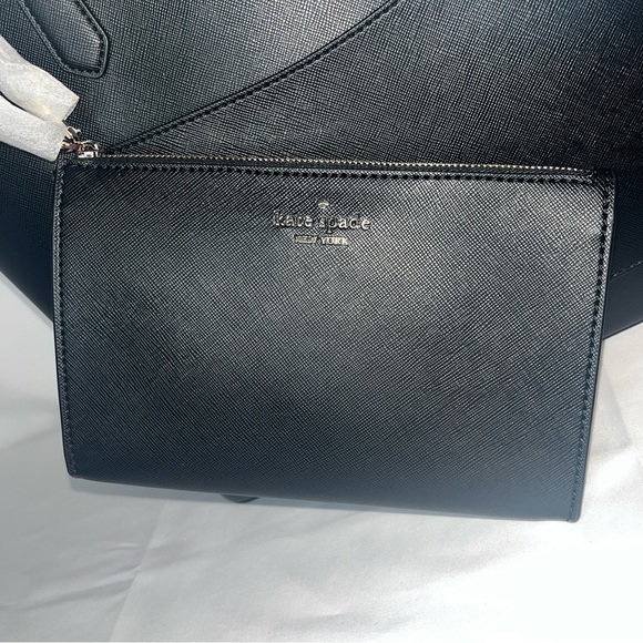3pc Kate Spade Black Staci Tote and Wristlet Set - Picture 14 of 14